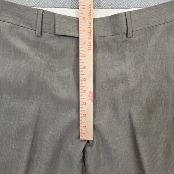 Hugo Boss Pants Men's 34x32 Gray 100% Virgin Wool Made in USA Pasolini/Movie - Picture 8 of 16